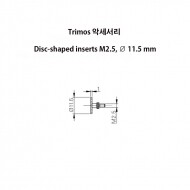 (병행) Trimos 악세사리 Disc-shaped inserts M2.5, Ø 11.5 mm