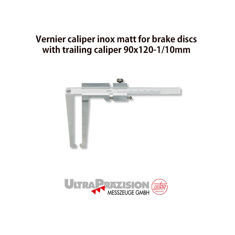 독일 ULTRA Vernier caliper inox matt for brake discs with trailing caliper 90x120-1/10mm